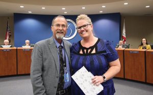 HUSD Governing Board recognizes RVMS  Counselor - Cover Image